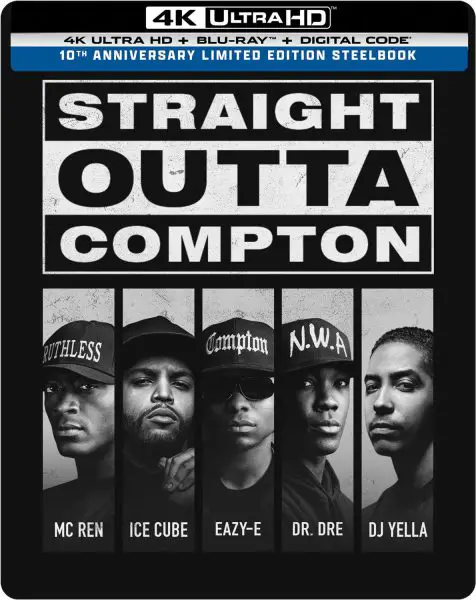 Straight Outta Compton 10th Anniversary 4k Blu-ray SteelBook