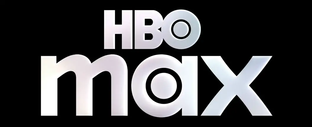 hbomax logo iridescent on black