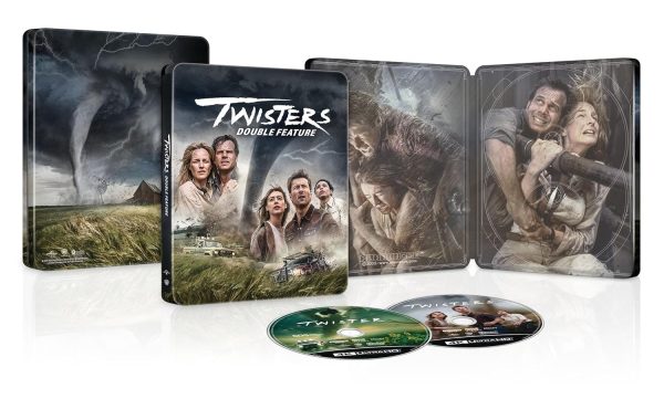 Twisters Double Feature - Limited Edition 2-Movie Steelbook 4K Ultra HD Digital open