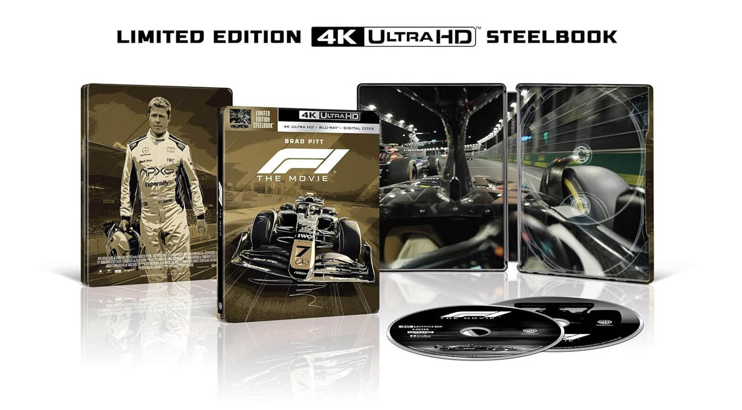 F1- The Movie - Limited Edition SteelBook open
