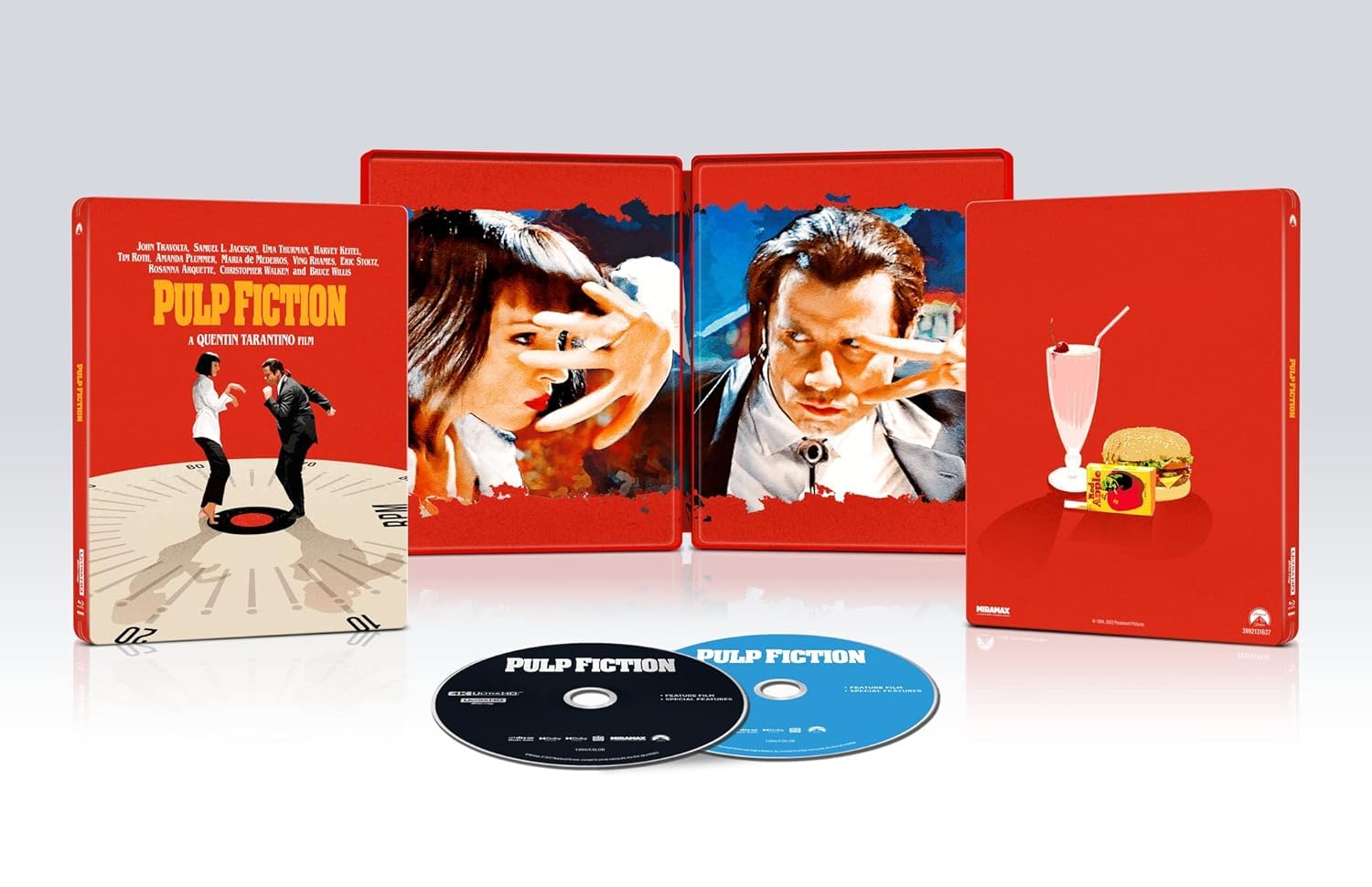 Pulp Fiction (1994) 4k Blu-ray/Blu-ray/Digital Limited Edition SteelBook 