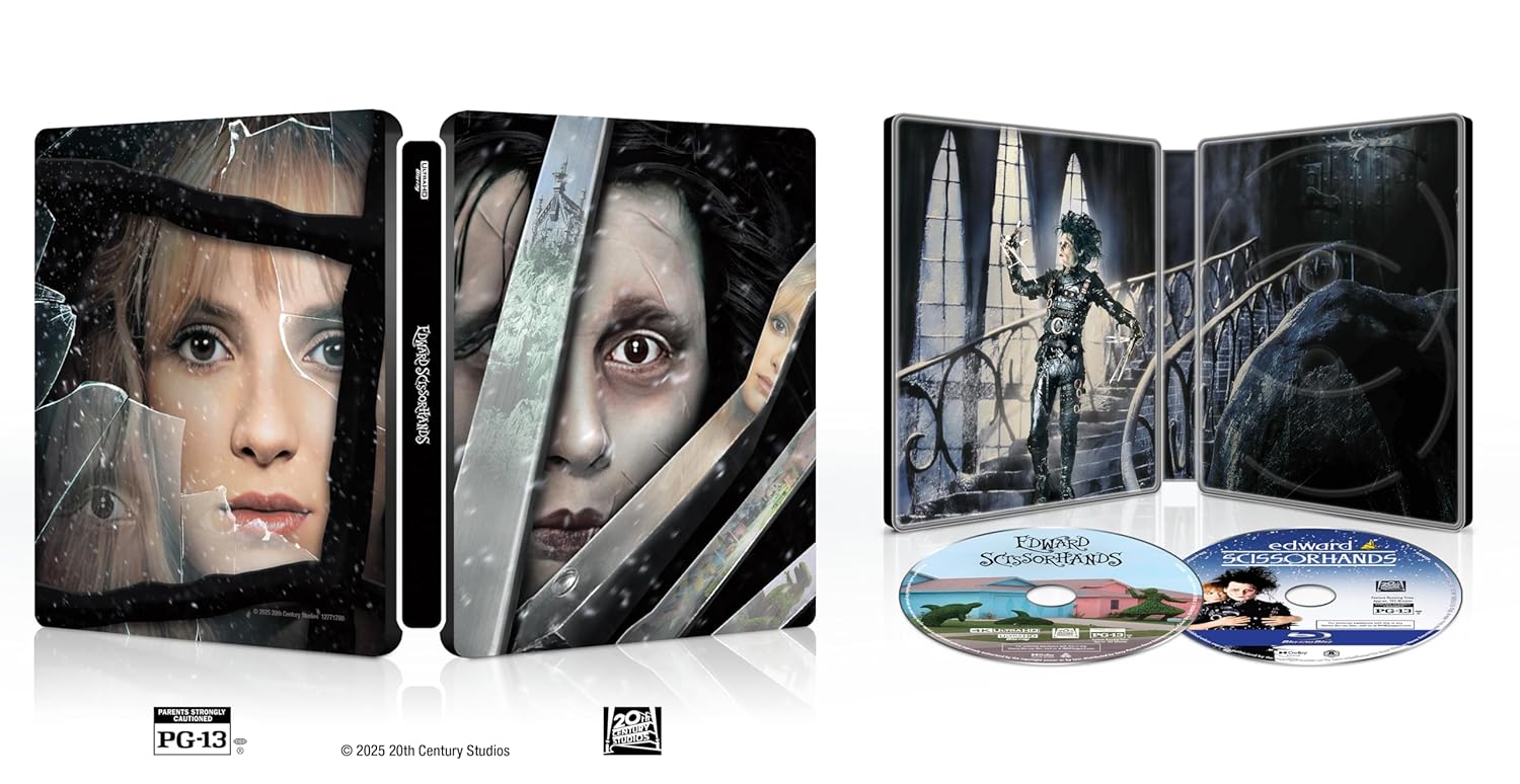 Edward Scissorhands 4k Blu-ray SteelBook open