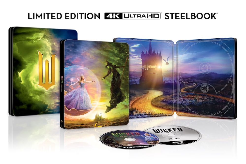 Wicked for Good 4k Blu-ray SteelBook Walmart Exclusive