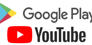 Google Play YouTube logos