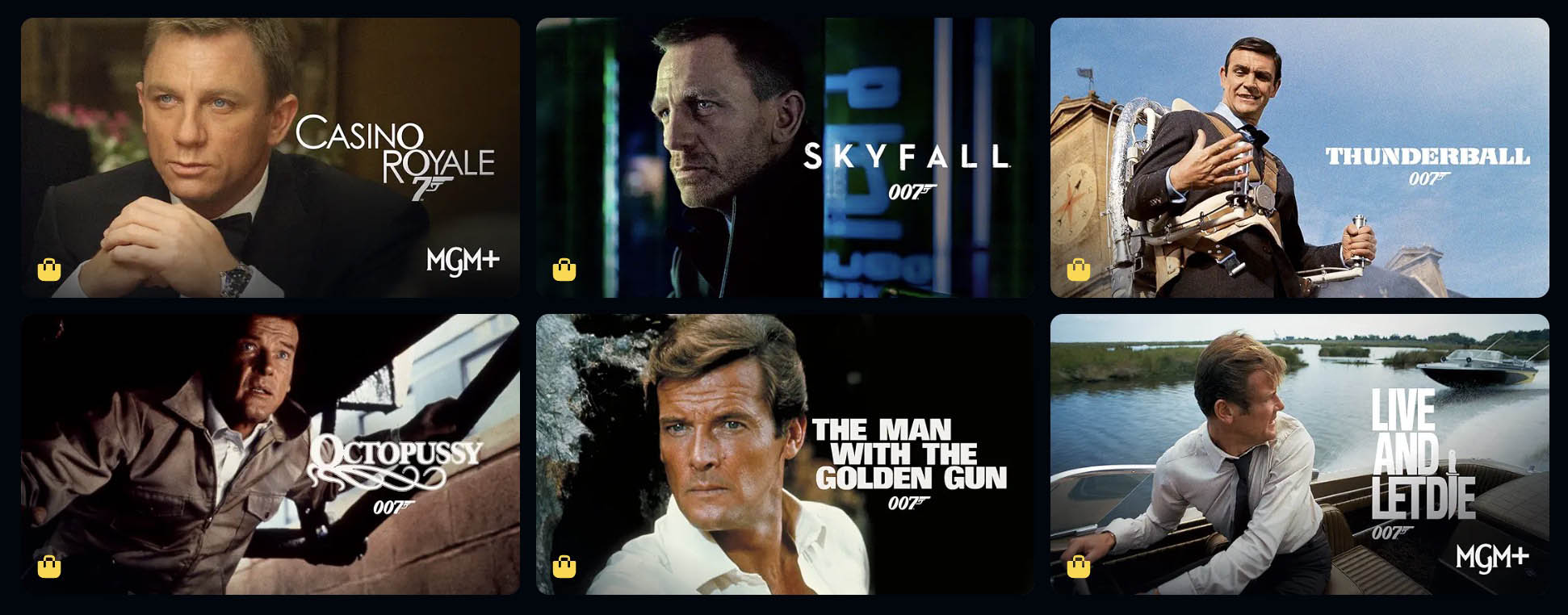 james bond films amazon prime video pay wall