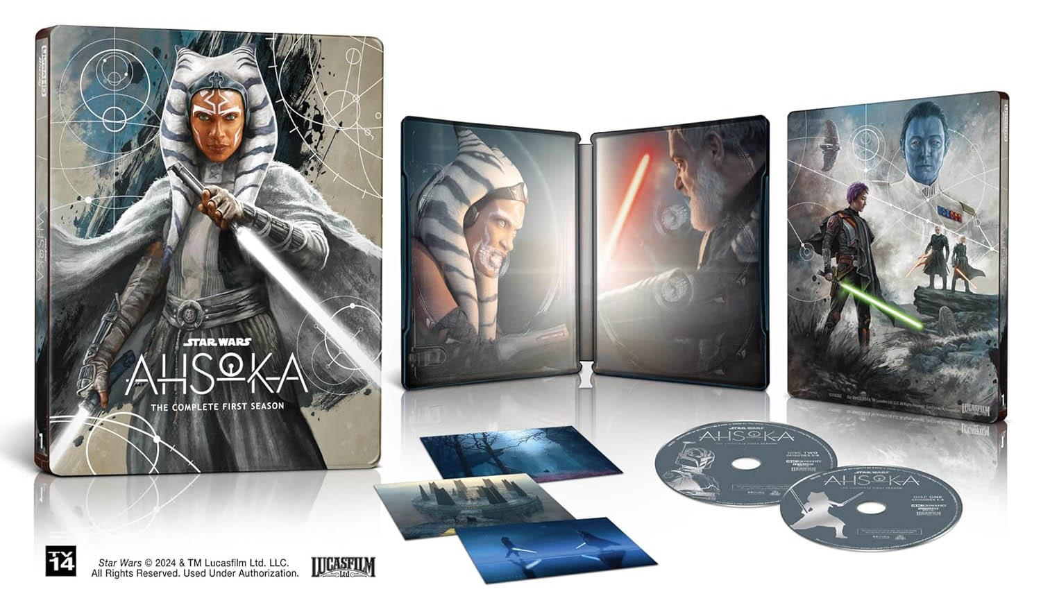 Ahsoka The Complete First Season Blu-ray open