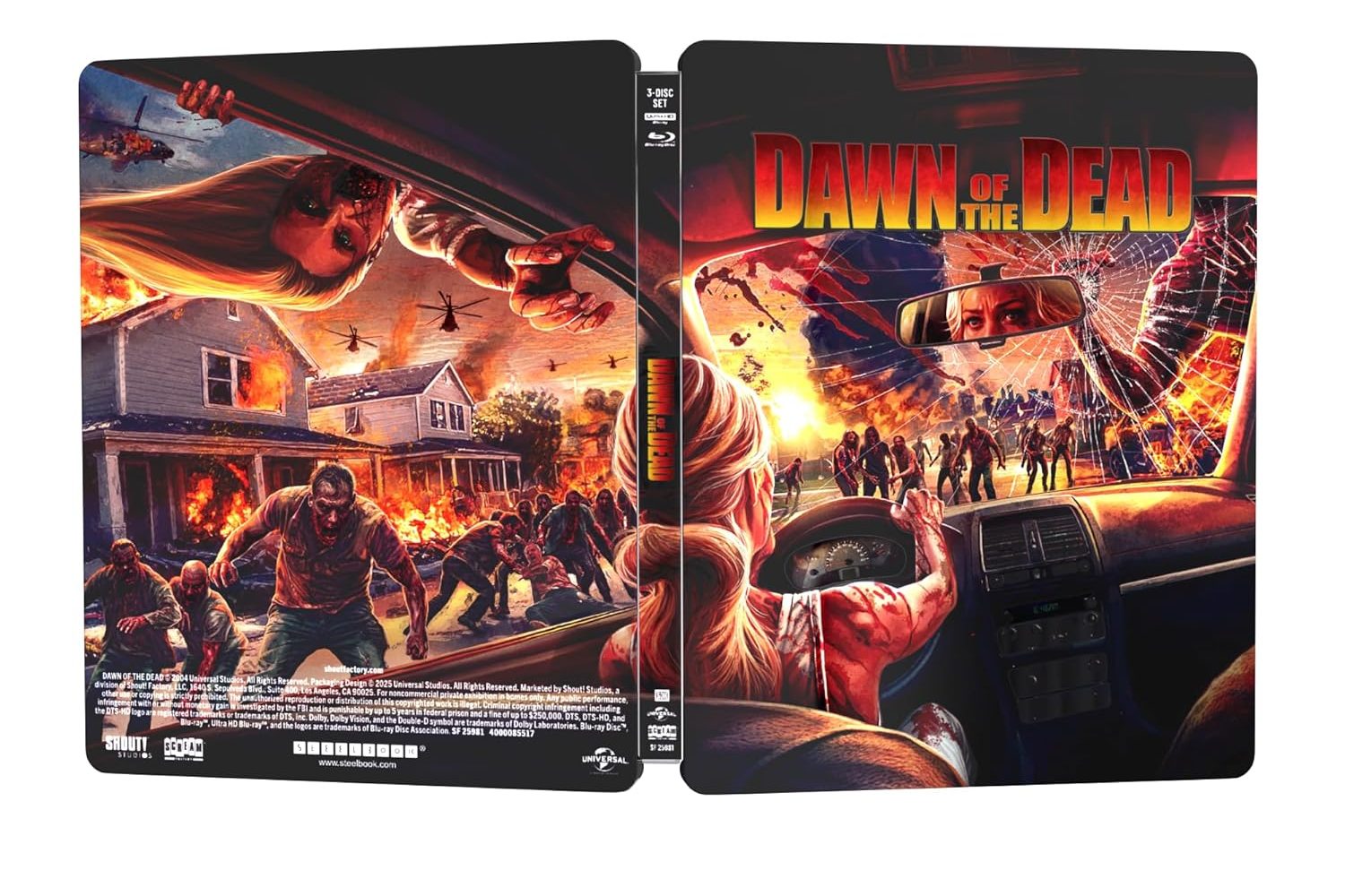 Dawn Of The Dead 2004 3-disc 4k UHD BD SteelBook exterior