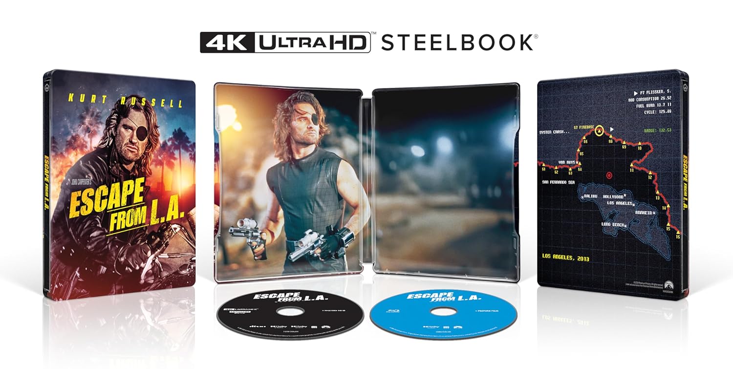John Carpenters Escape From L.A. 30th Anniversary Limited Edition SteelBook open