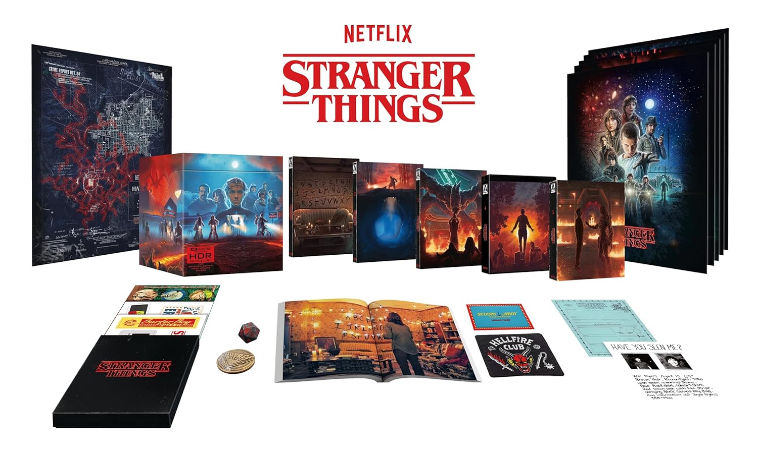 Stranger Things- The Complete Series 4k UHD Deluxe Series open