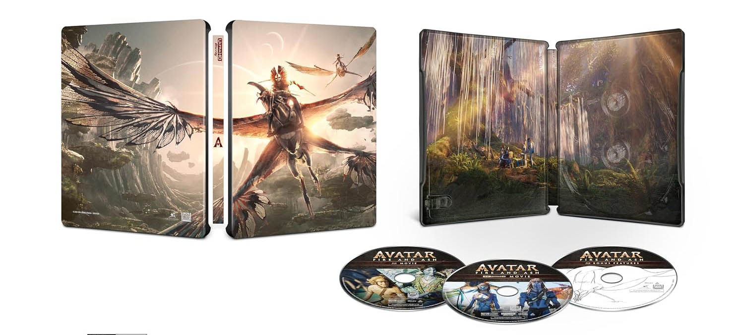 Avatar- Fire And Ash Limited Edition 4k SteelBook open