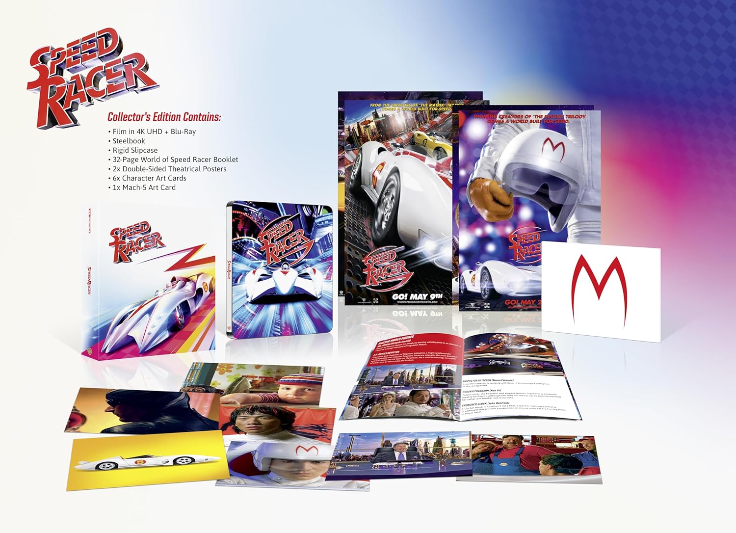Speed Racer 4k UHD/BD Collectors Edition SteelBook open