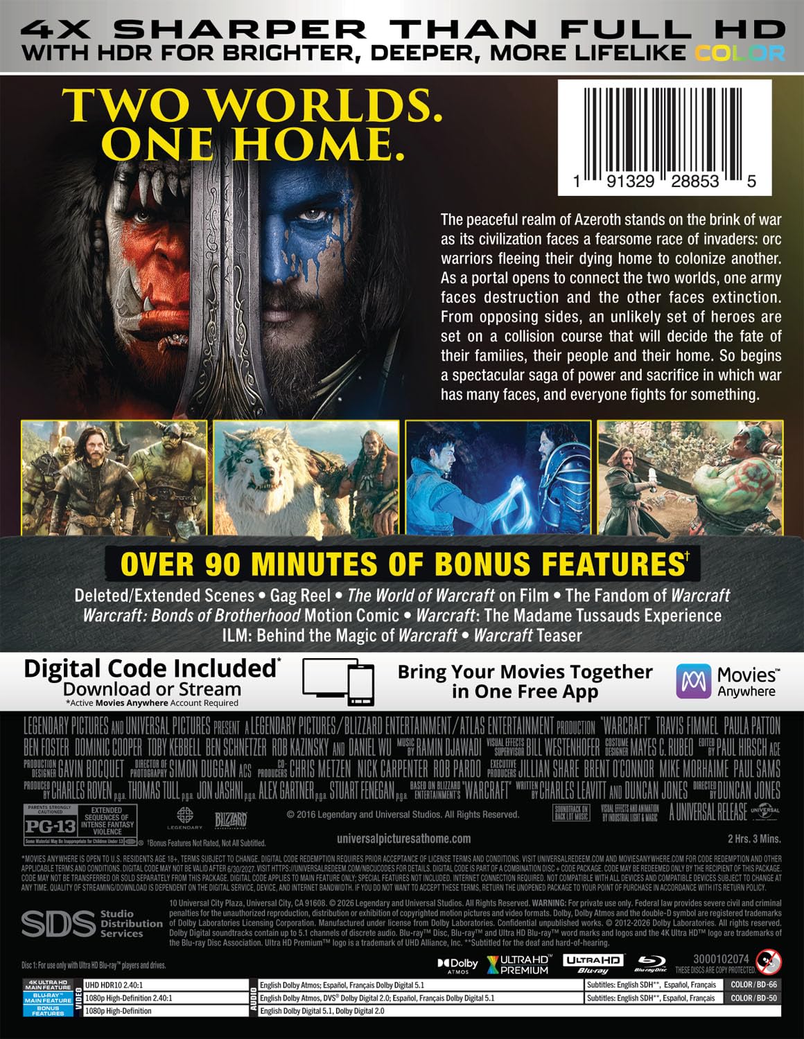 Warcraft 10th Anniversary Limited Edition SteelBook specs