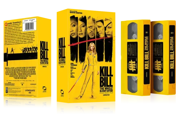 Kill Bill The Whole Bloody Affair VHS open