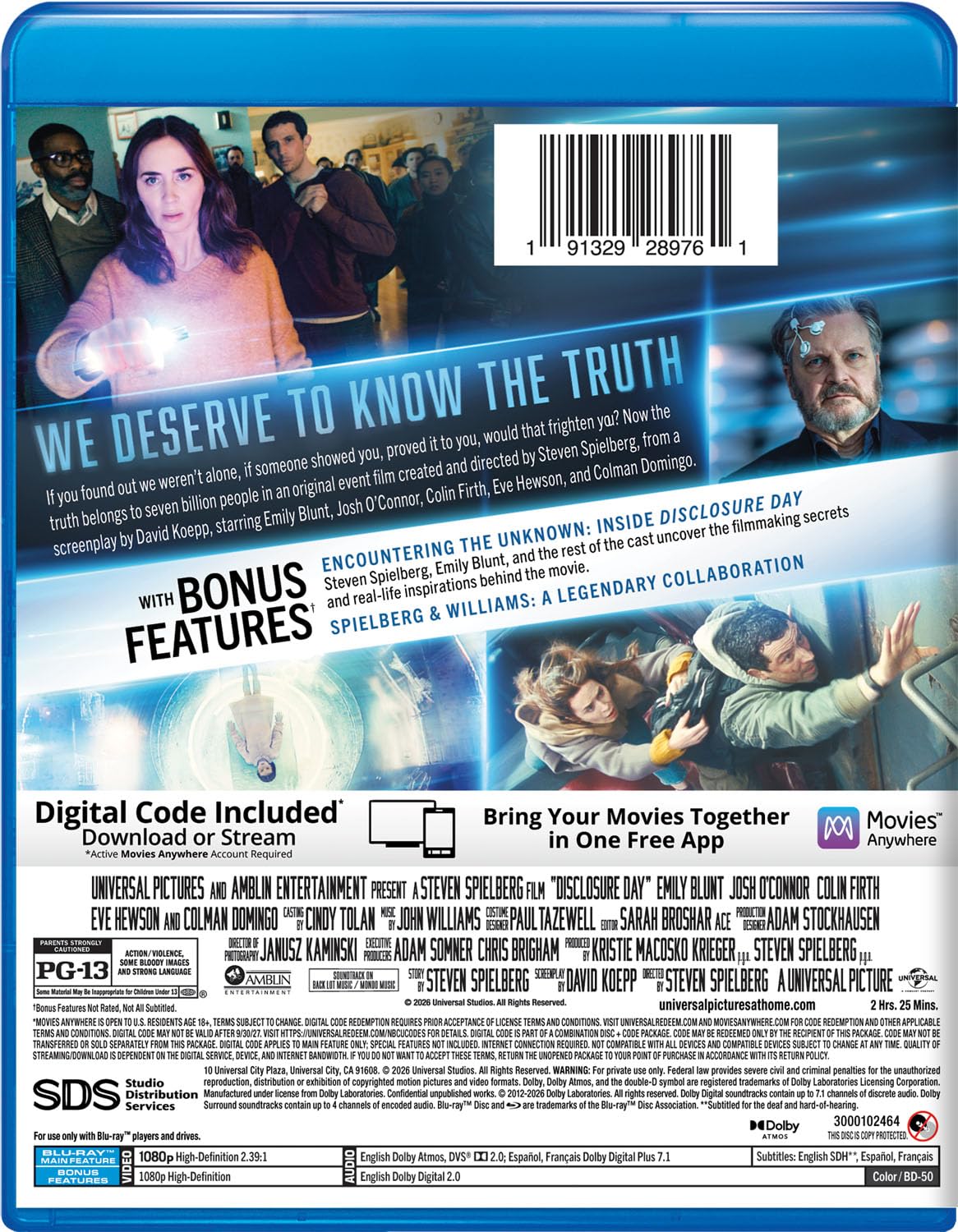 Disclosure Day (2026) Blu-ray Collector's Edition specs