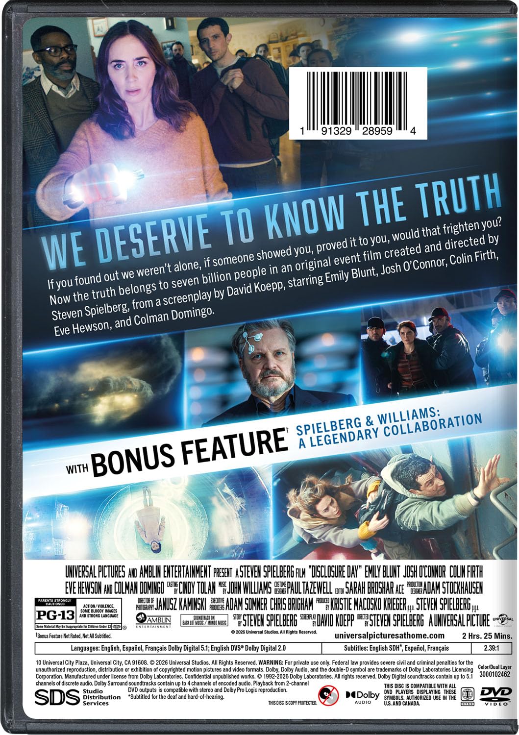 Disclosure Day (2026) DVD specs