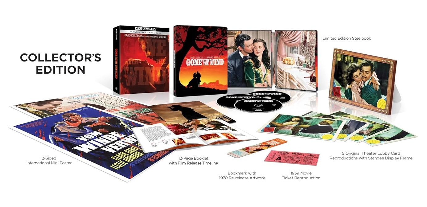 Gone With the Wind Collectors Edition with SteelBook open