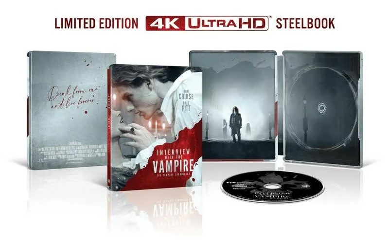 Interview With a Vampire 4k SteelBook open