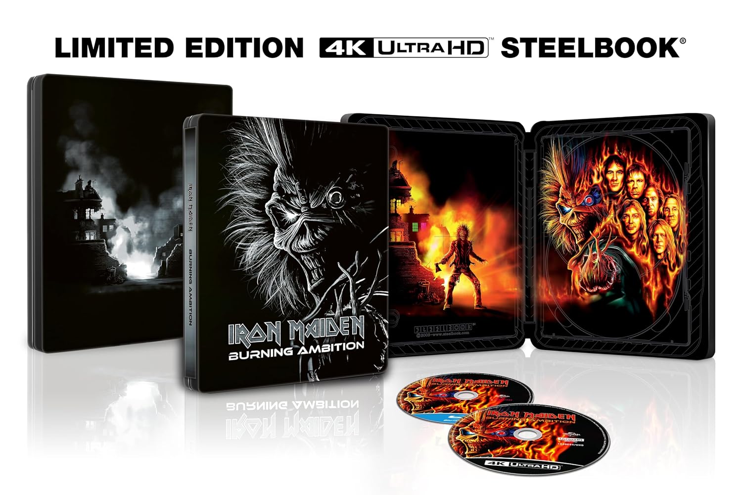 Iron Maiden- Burning Ambition - Limited Edition SteelBook open
