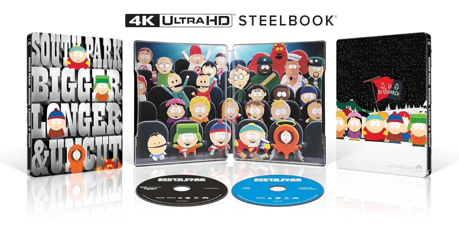 Southpark- Bigger, Longer & Uncut 1999 4k SteelBook open