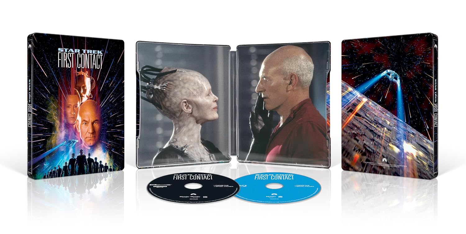 Star Trek- First Contact 30th Anniversary SteelBook open