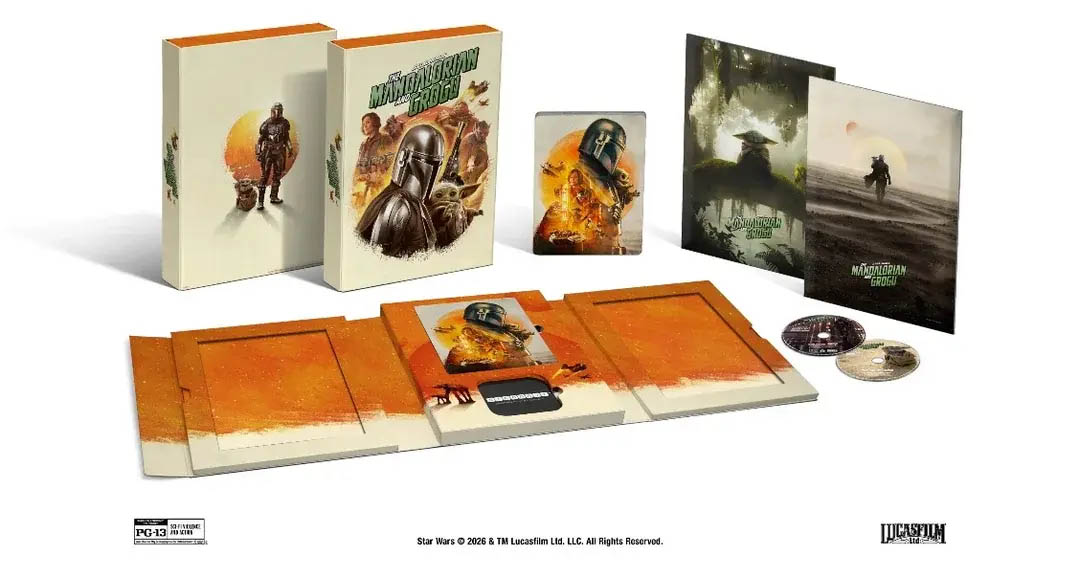 Star Wars- The Mandalorian and Grogu 4k UHD Beskar Collectors Edition open