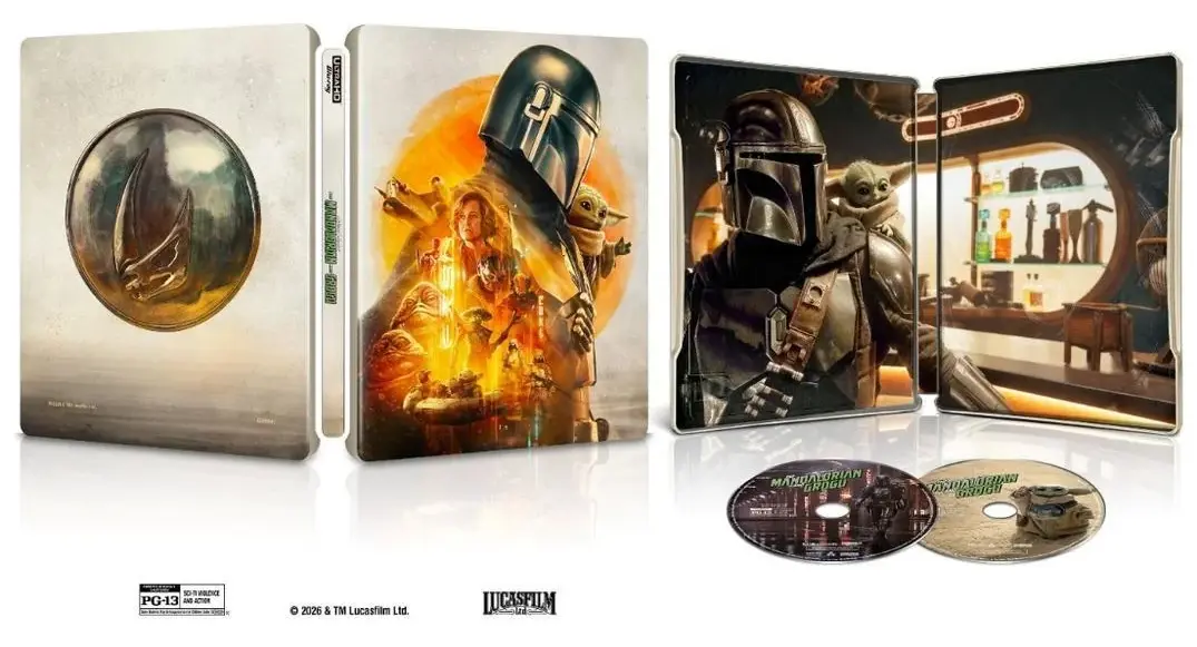 Star Wars- The Mandalorian and Grogu 4k UHD SteelBook open
