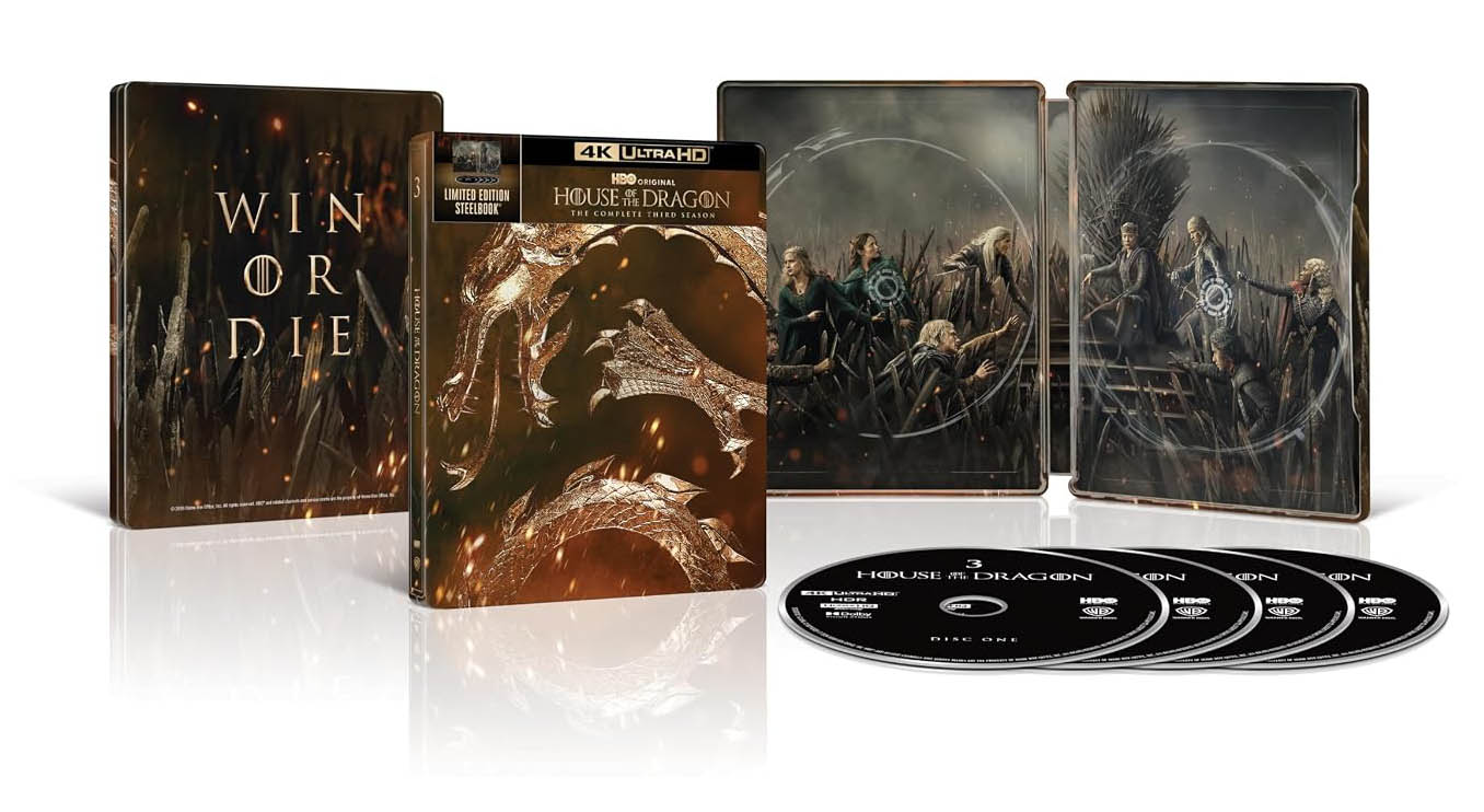 House of the Dragon- The Complete Third Season SteelBook open