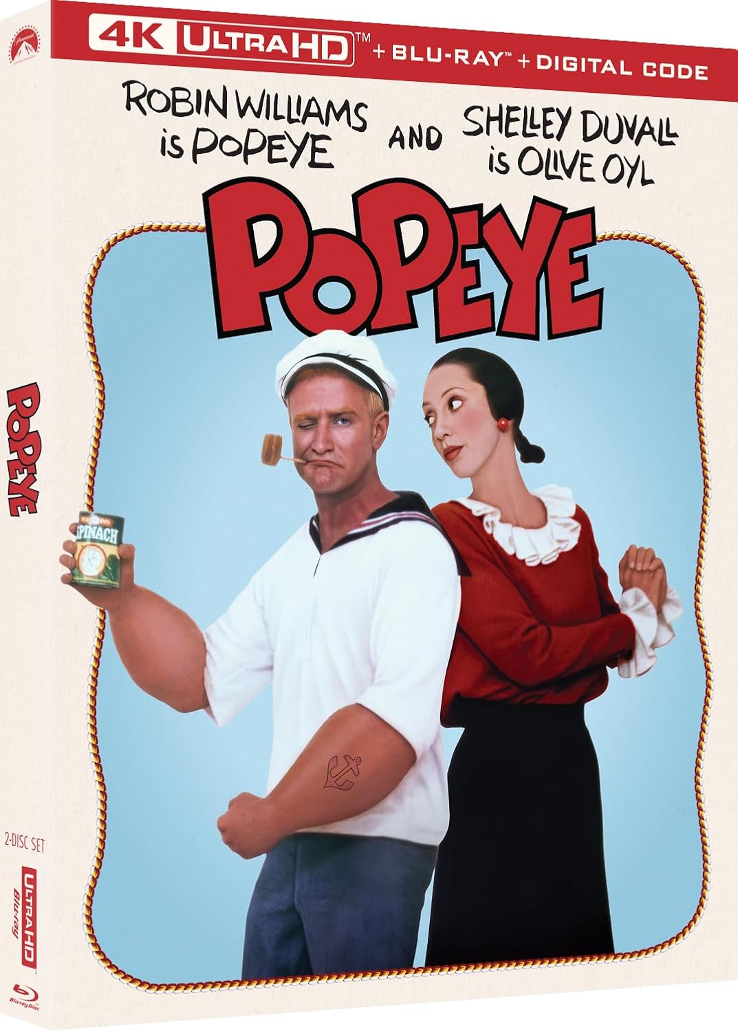 Popeye 1980 4k UHD slipcover