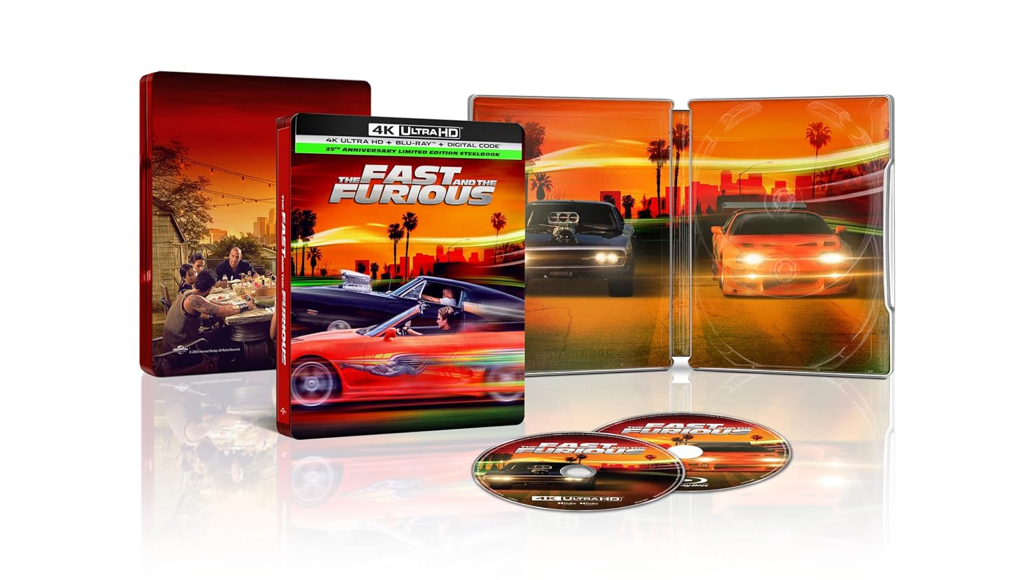 The Fast and the Furious - 25th Anniversary Limited Edition SteelBook open