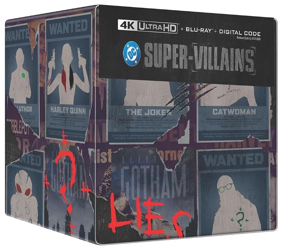 DC Villains 6-Film Limited Edition Steelbook Library Case Amazon Exclusive