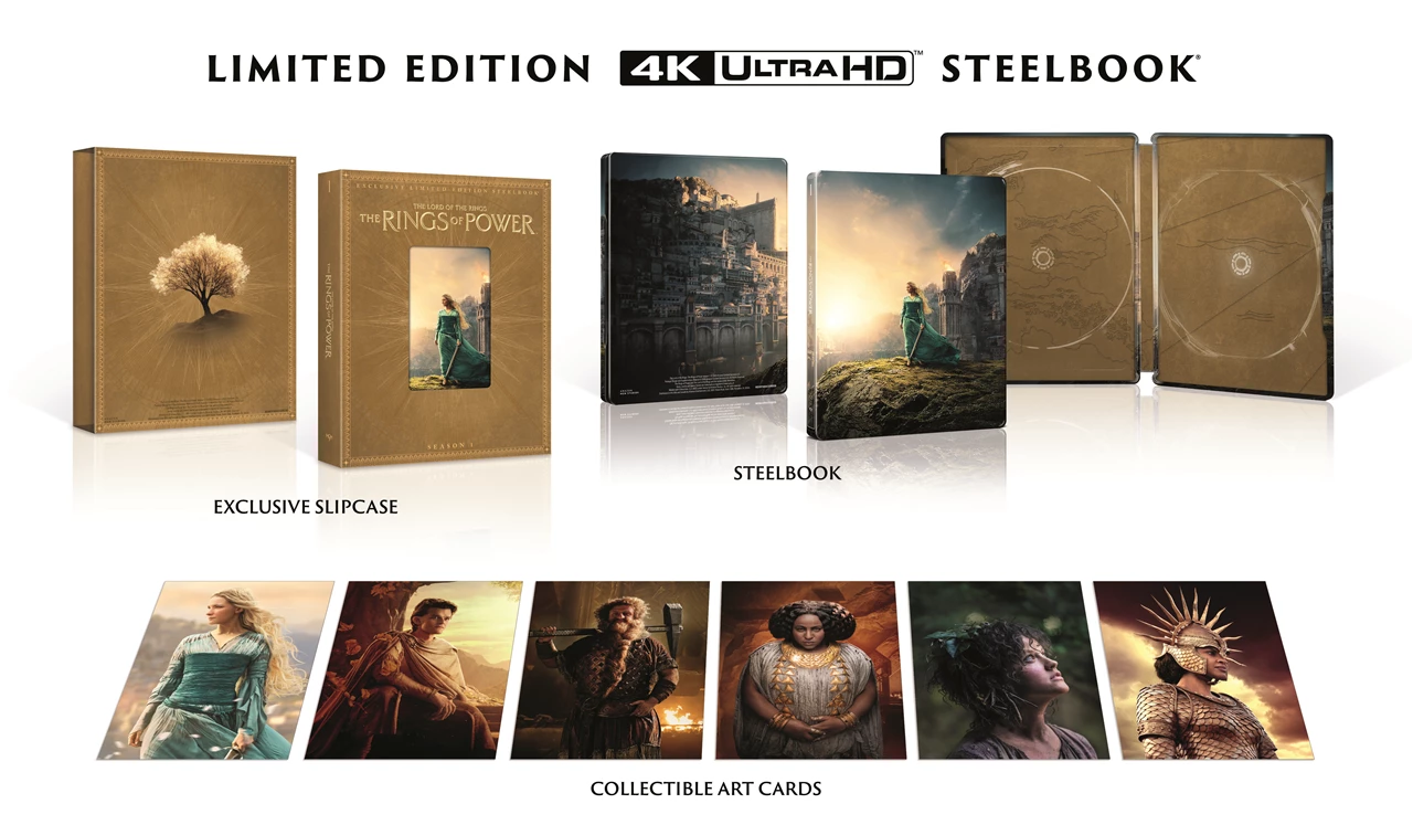 The Lord of the Rings The Rings of Power Season 1 Limited Edition SteelBook