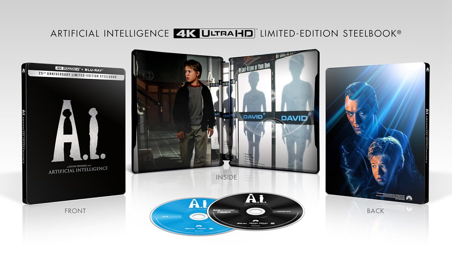 A.I. Artificial Intelligence 4k SteelBook open
