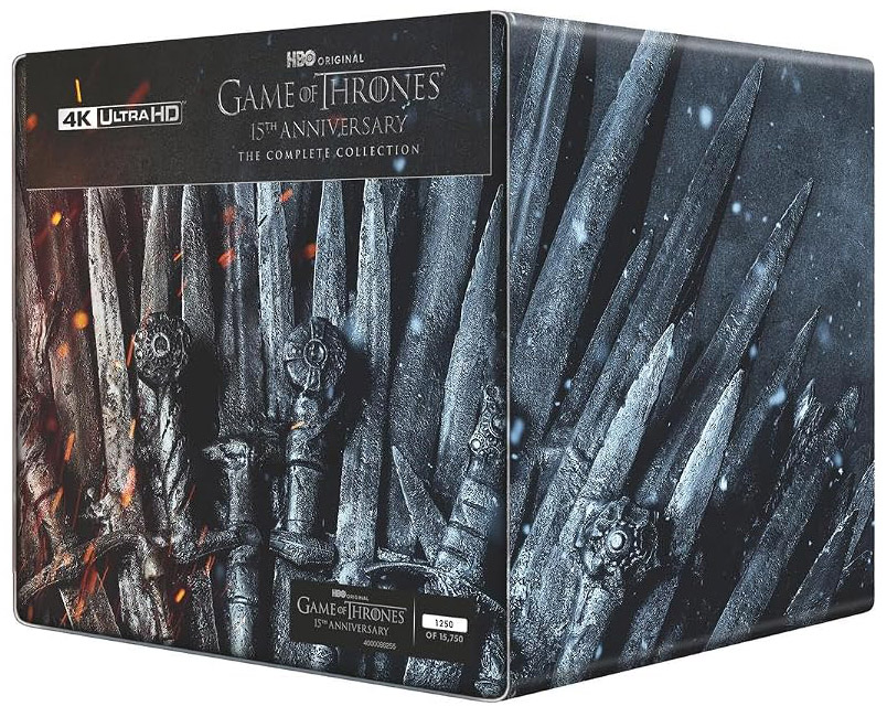 Game of Thrones- The Complete Collection 15th Ann. Limited Edition 8 SteelBooks angle