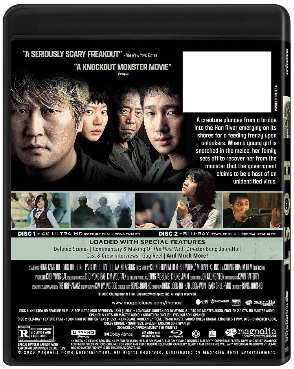 The Host 4k Blu-ray specs