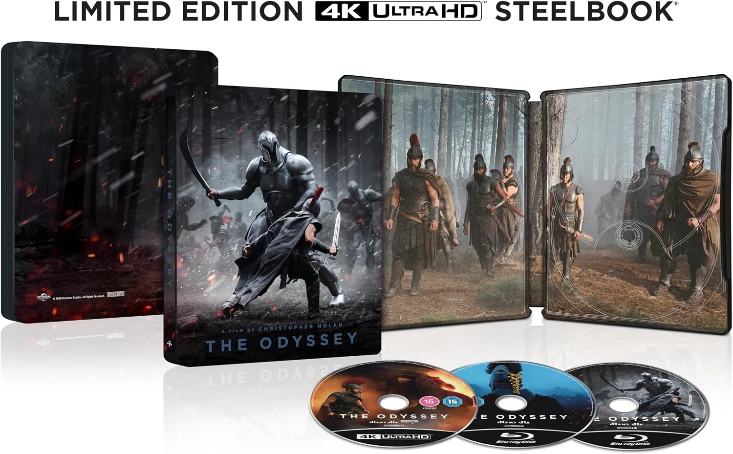 The Odyssey 4k UHD SteelBook UK open